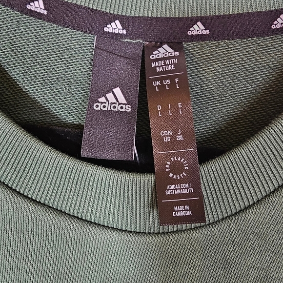 ADIDAS MEN'S CREW NECK SWEATSHIRT•SIZE LARGE - Picture 6 of 13